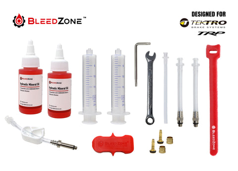 Master Bleed Kit for Tektro Hydraulic Brakes with 120ml Mineral Oil