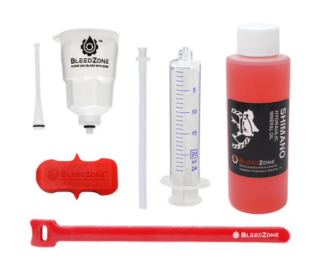 Bleed Kit for Shimano Hydraulic MTB Brakes with 120ml Mineral Oil